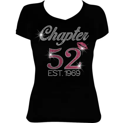 Birthday Bling Shirt - Chapter 50 Rhinestone Transfer Design 40 60