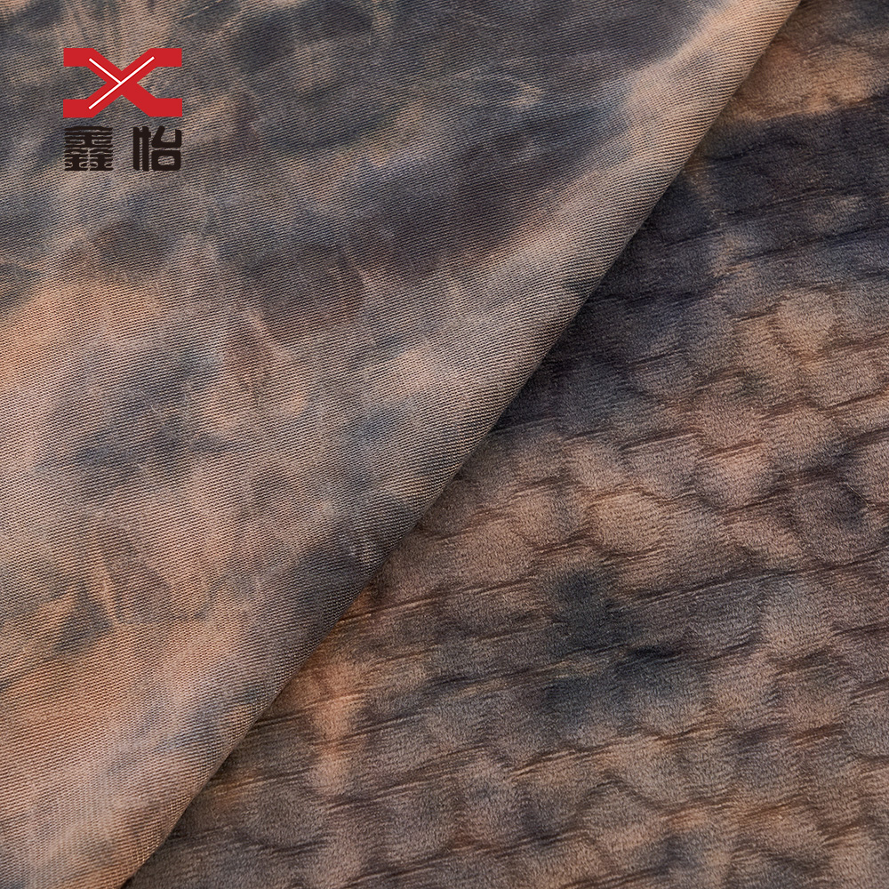 Super soft tie-dye embossing