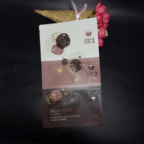 Printed Aluminum Foil Facial Mask Packaging Bag