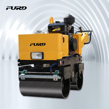 FYL-800 walk-behind double drum Road Roller with diesel engine electric start