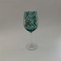 Factory price swirled blue and gold glass drinkware