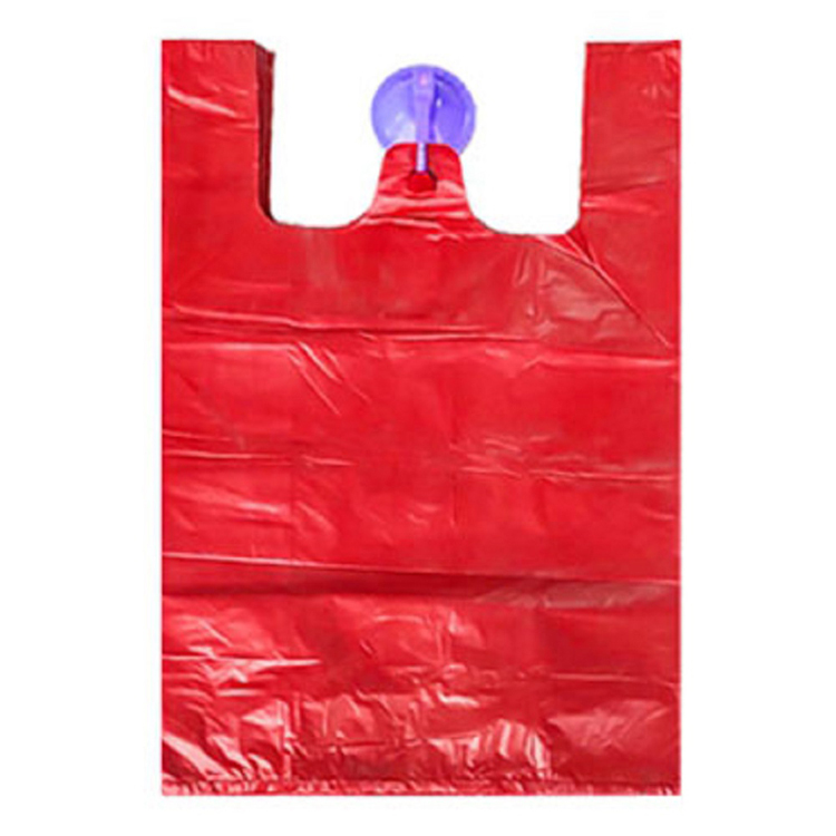 Retail supermarket restaurant food store takeaway plastic vest carry bag