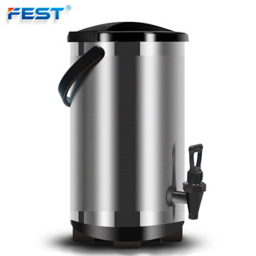 Stainless Steel 12 Liters Insulation Barrel for Milk Tea Boba - Fest Commercial Sale