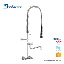 Industrial Wall-Mount Kitchen Faucet