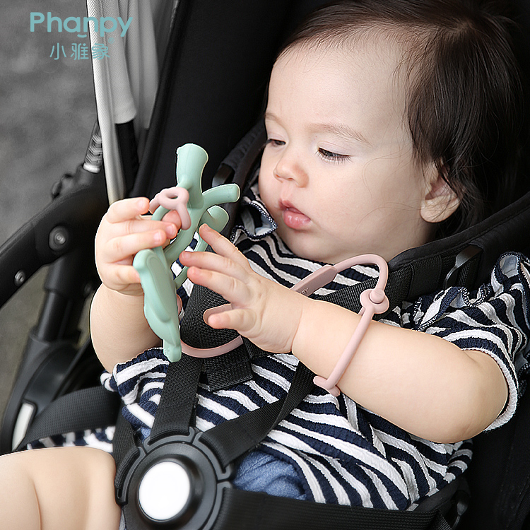 Indonésie bébé sucette clips de dentition porte-anneau en silicone