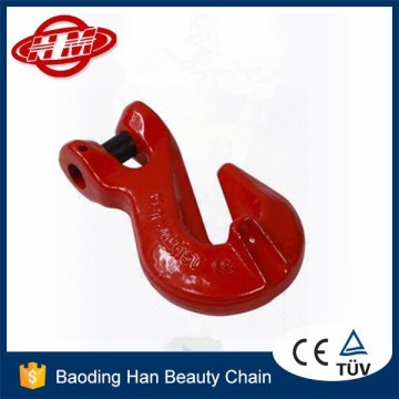 G80 clevis wing grab hook with latch