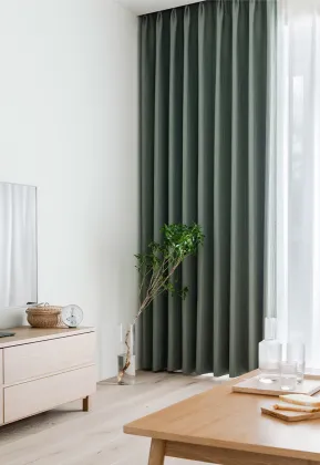 Simple high-end cotton and linen curtains