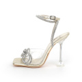 Elegant Butterfly Rhinestone High Heel Sandals