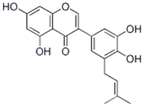 4H-1-Benzopyran-4-one,3-[3,4-dihydroxy-5-(3-methyl-2-buten-1-yl)phenyl]-5,7-dihydroxy- CAS 116709-70-7