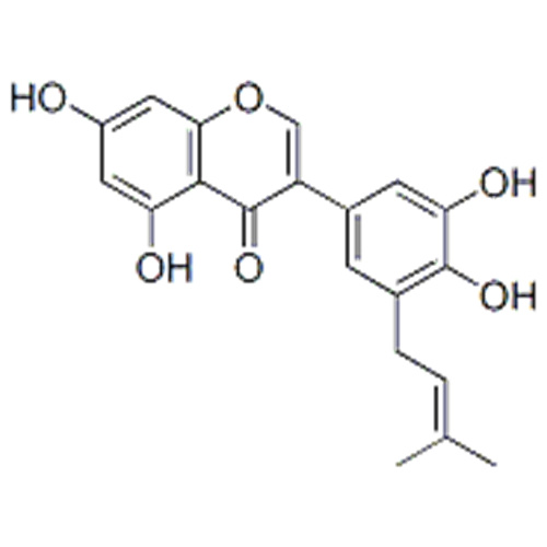 4H-1-Benzopiran-4-on, 3- [3,4-dihidroksi-5- (3-metil-2-buten-1-il) fenil] -5,7-dihidroksi-CAS 116709-70-7