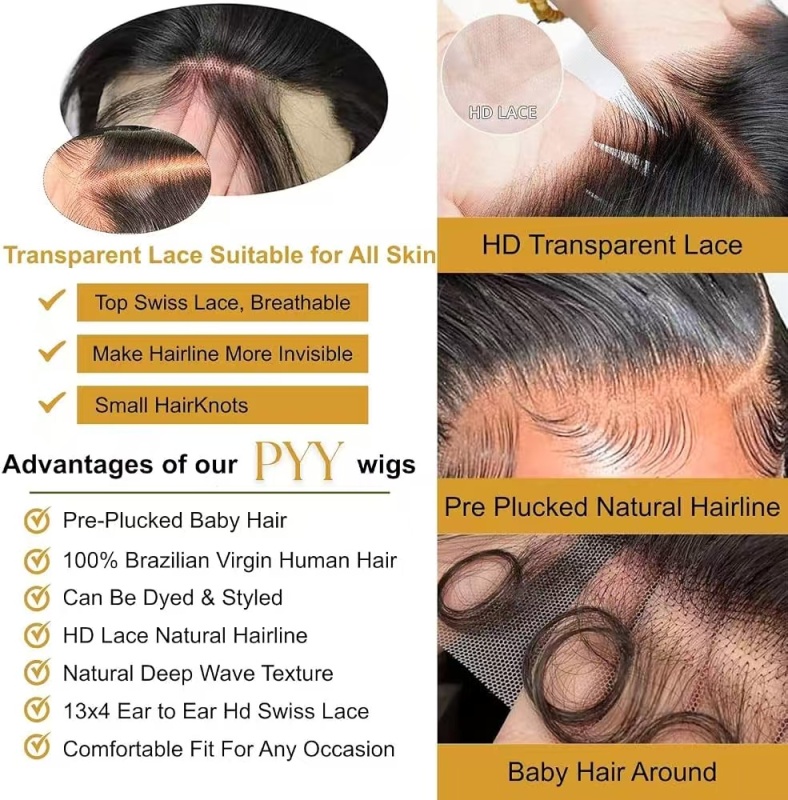 13×4 HD Lace Deep Wave Wig 200% Density Pre‑cut Lace