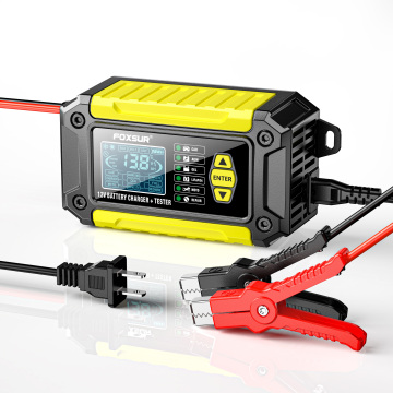 FOXSUR Factory Direct 12V Battery Charger: Automatic Intelligent Battery Charger and Tester