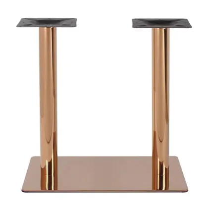 Rose Gold Stainless Steel Dining Round Bar Table Bases