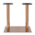 Rose Gold Round Bar Table Bases Stainless Steel