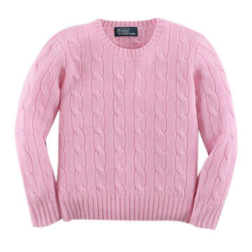 2014 Winter Type Cabled Cashmere Boy's Sweater