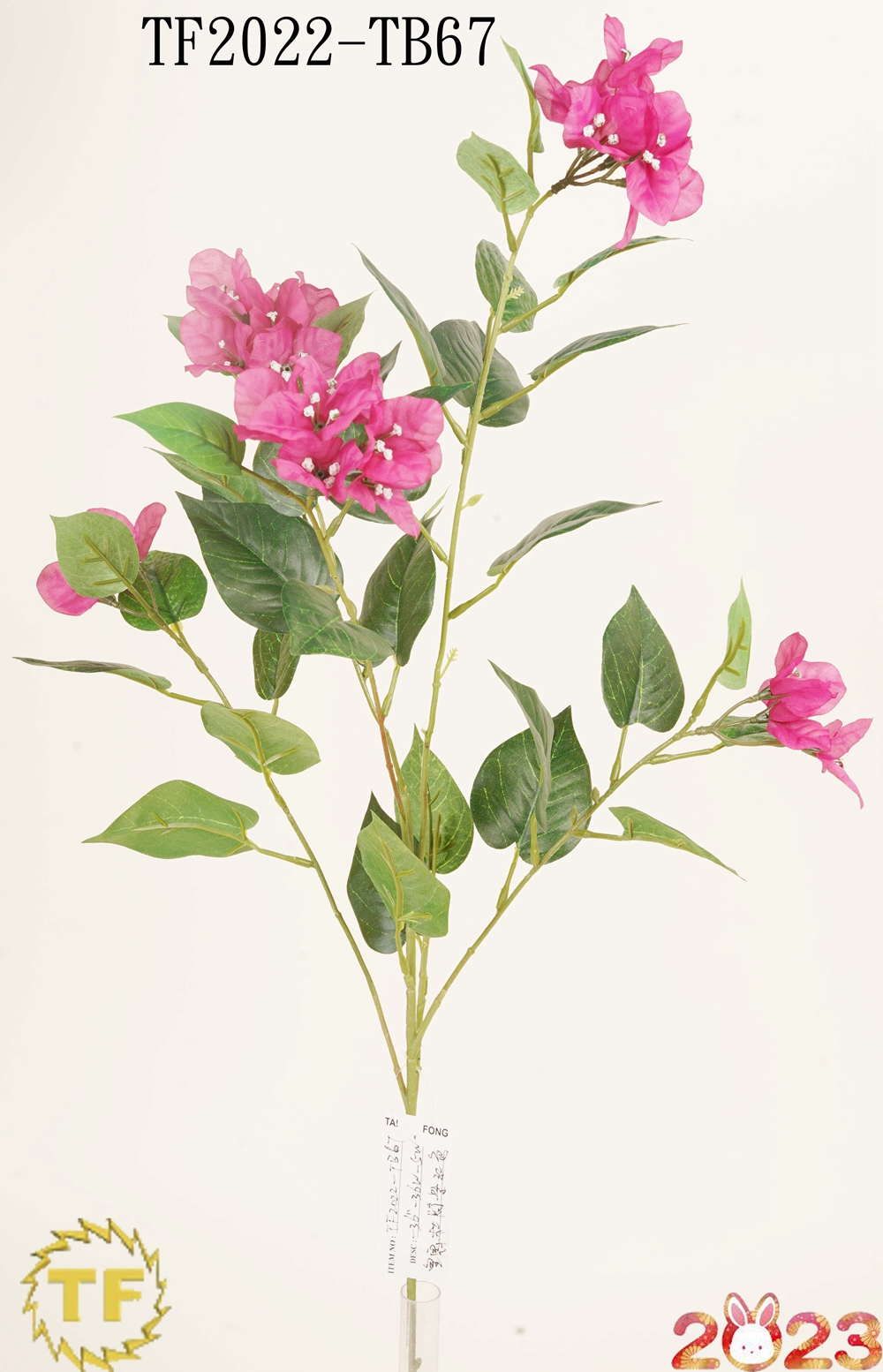 36 "Fuchsia Bougainvillea Spray