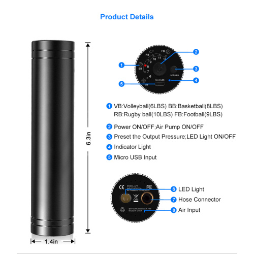 Multifunction & Portable Electric Ball Air Inflator