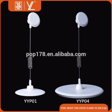 Plastic tabletop Advertising Display sign holder Clip with round base