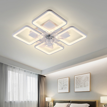 High Brightness Surface Mount Acrylic Smart Home Ceiling Fan with Light
