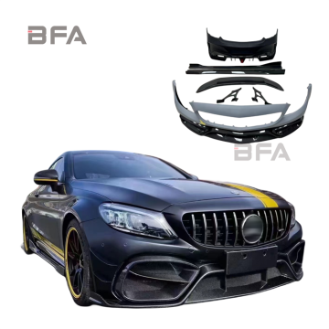 Mercedes-Benz C-Class W205 C63 AMG Coupe Semi-Carbon Fiber Body Kit
