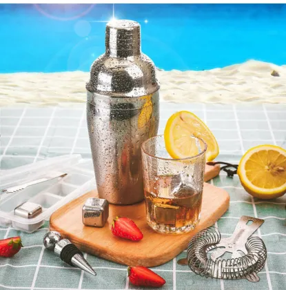 Factory Direct Customizable Stainless Steel Cocktail Shaker Barware Set