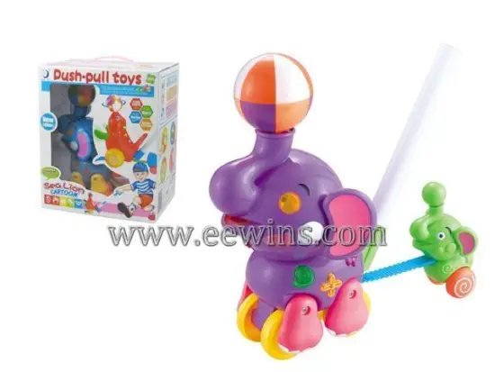Push pull toys electric music toys happy elephant
