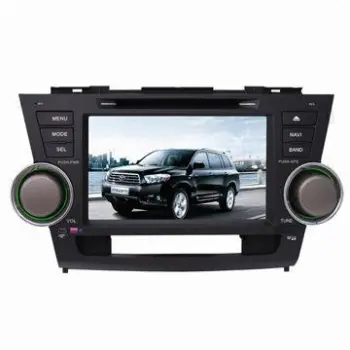 Car GPS Navigation System/DVD Player for Toyota Highlander 8-inch with GPS/TV/Bluetooth/Radio/iPod