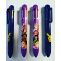 Pen de bolígrafo multicolor de 6 colores