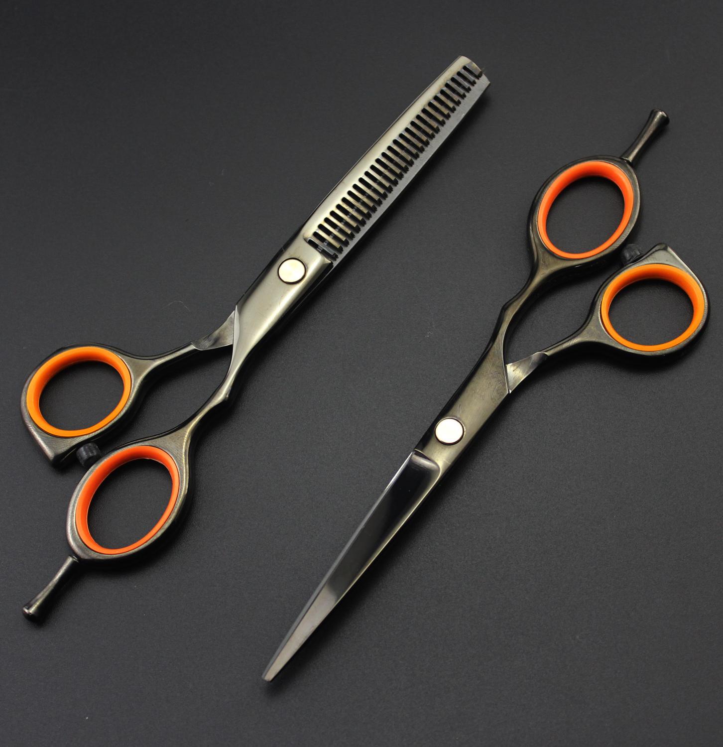 5.5'' Professional Hairdressing Scissors Cutting Shears Thinning Scissors Tijeras Human Hair Scissors 4 colors