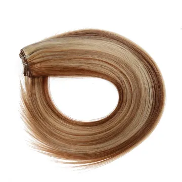 Remy Russian Straight Double Drawn Weft Human Hair Extensions
