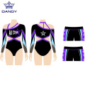 Dandy Dance Team Cheerleading Custom Apparel Shiny Cheerleading Uniforms
