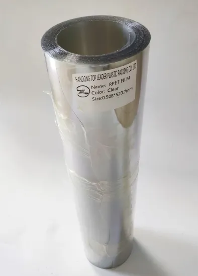 Clear RPET Recycled PET Film Roll blister packaging