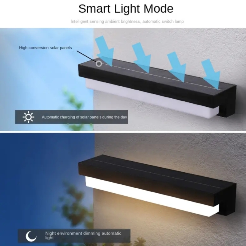 Black retro lantern LED outdoor wall lamp