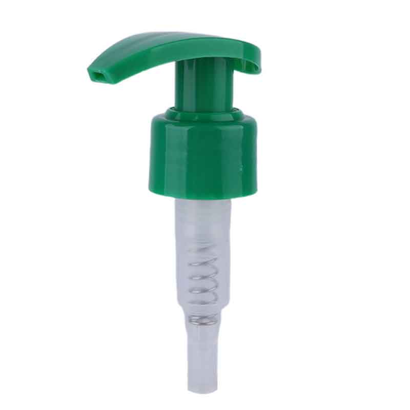 Alta cualidad 24/410 28/410 Lanzamiento derecho Licero Botella verde de plástico Jabón de jabón de plástico Bomba Botella de champú Botella
