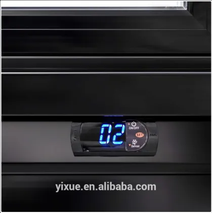 Upright 2 Door Dairy Drink Display Bottle Cooler Fridge