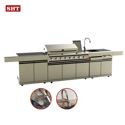 Professional Barbecue Outdoor Kitchen BBQ Grill Cabinet for Garden