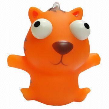 Novelty POP squeeze keychain with animals' eyes popping out