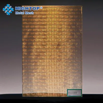 Decorative Colored Metal Textile Laminated Glass: Enhancing Architectural Facades