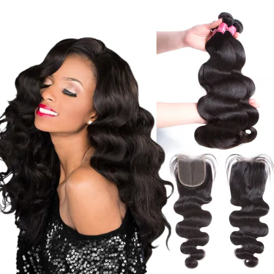 22 24 26 28 30 Inch Unprocessed Virgin Remy Cuticle Aligned Malaysian Hair Body Waves 3 Bundle Deals with Closure