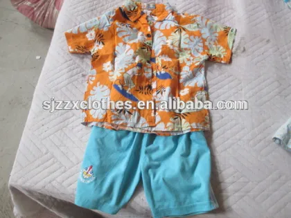 Bale Men Short Sleeve Collar T-shirt Summer Wholesale Used Clothing summer high quality used clothing