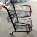Supermarket Three Layers Metal Shopping Basket Trolley