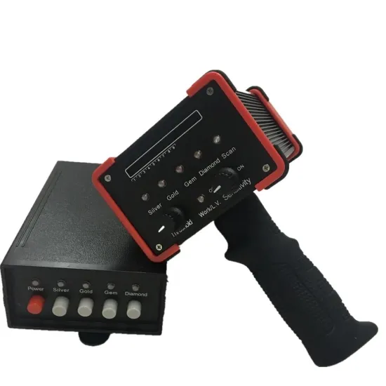 GR100 Metal Detector: 25M Laser Pointing Technology for Gold, Diamond, and Mineral Exploration (Rechargeable)