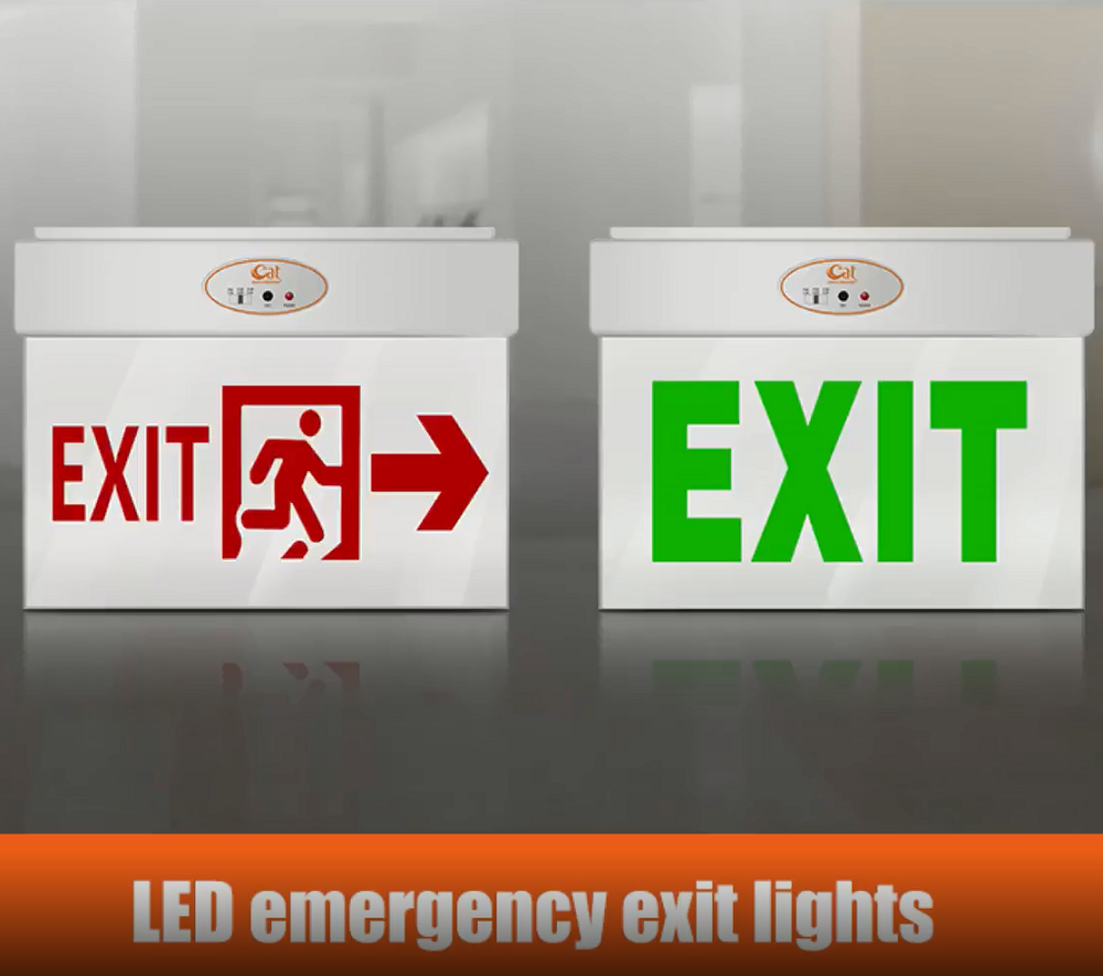 ABS exit sign for evacuation door
