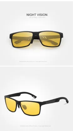 KINGSEVEN Aluminum Polarized Night Vision Sunglasses for Men
