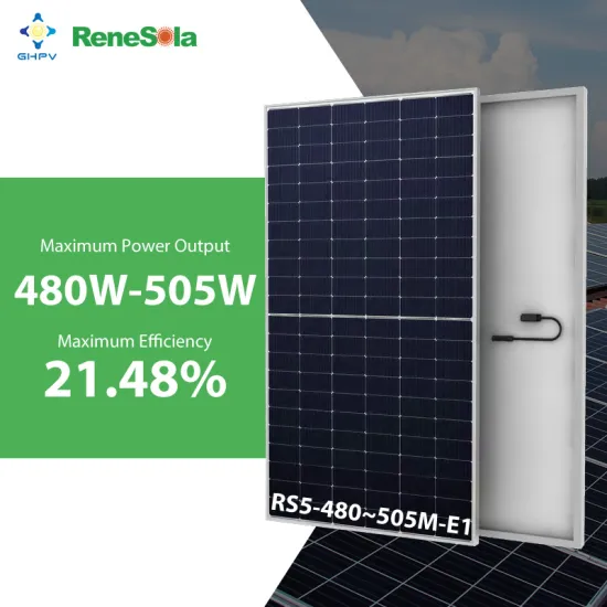 Renesola Monocrystalline Solar Panels: 480W to 505W High-Power P-Type Mono Solar Panels for Home Use