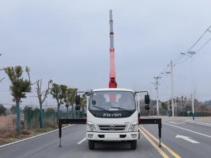 Foton Aoling Blue Exemption Beijing Brand Telescopic Boom Truck Crane