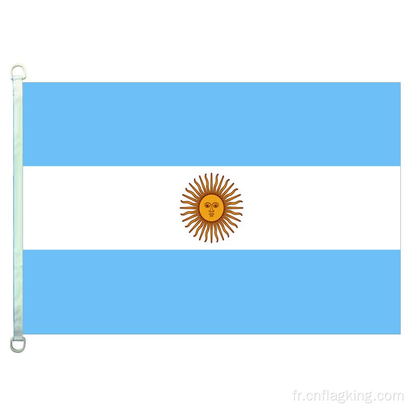 100% polyester 90*150CM Argentine bannière Drapeaux Argentine