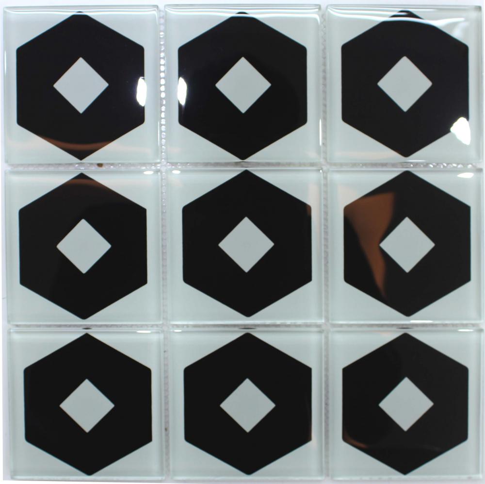 Simple Pattern Crystal Glass Mosaic