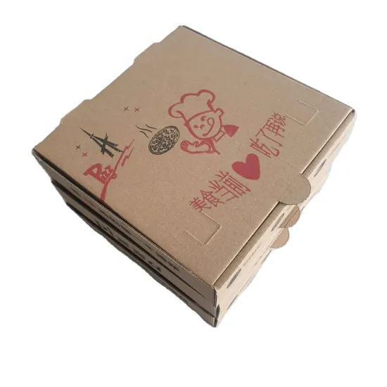 thickened pizza box, corrugated pizza packing box