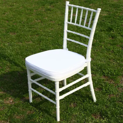 White Plastic Tiffany Chair